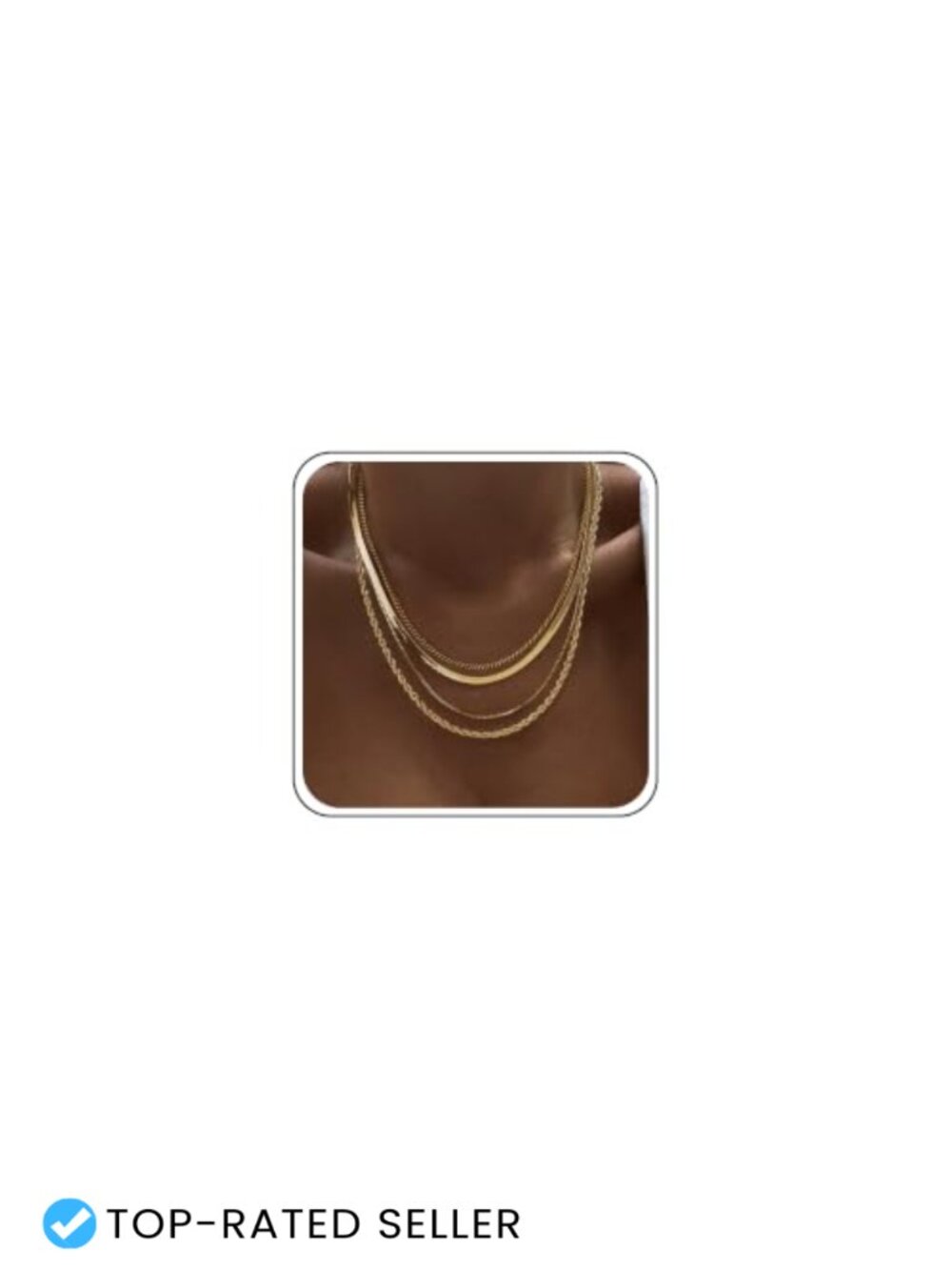 Layered Necklaces for Women 14k Gold Plated Chain Necklace Set